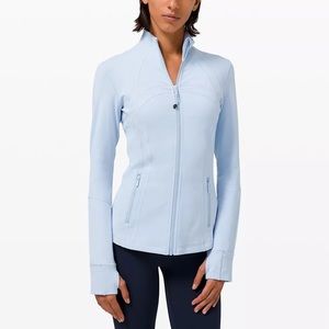 RARE SOLD OUT NWOT LULULEMON DEFINE JACKET BLUE LINEN SIZE 4